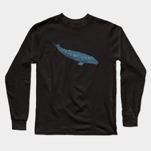 Gray Whale Long Sleeve T-Shirt by NorseTech